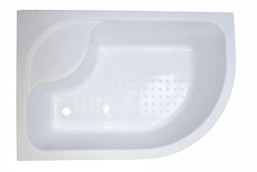 Душевой уголок 120х80 см Royal Bath BK RB8120BK-T-L стекло прозрачное с поддоном