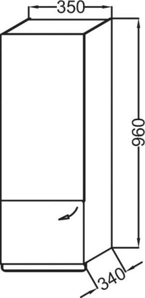 Шкаф-пенал Jacob Delafon Odeon Up EB893G-E71
