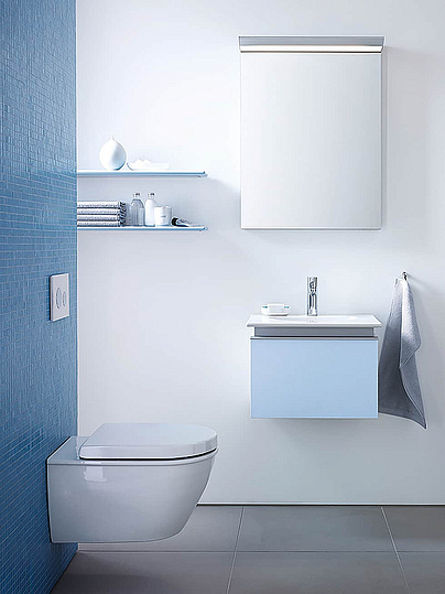 Подвесной унитаз Rimless Duravit Darling new 2557090000 безободковый