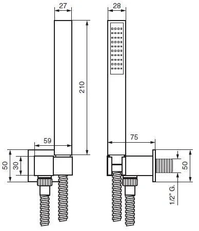 Душевая лейка Emmevi 156CR хром