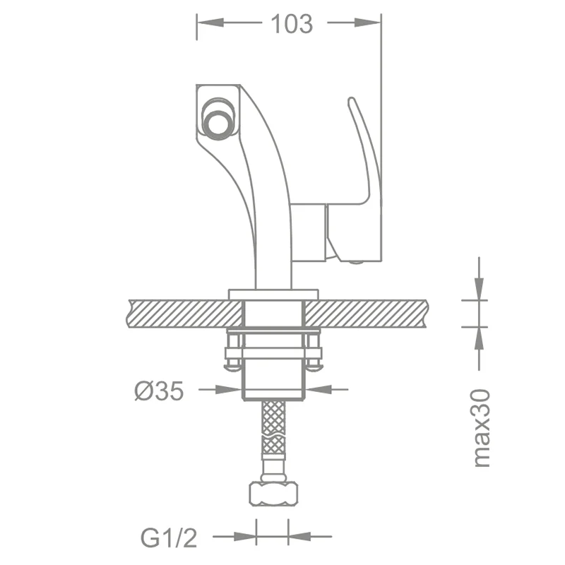 Смеситель для биде Schein Whirl 42201/8035023 хром