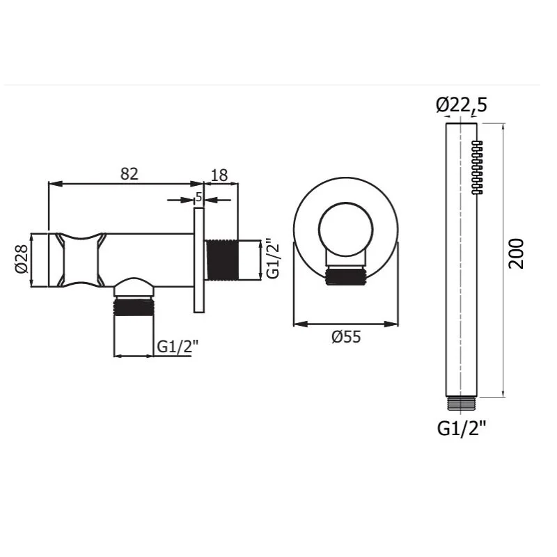 Душевой гарнитур Plumberia Selection Shower HST3018CR хром