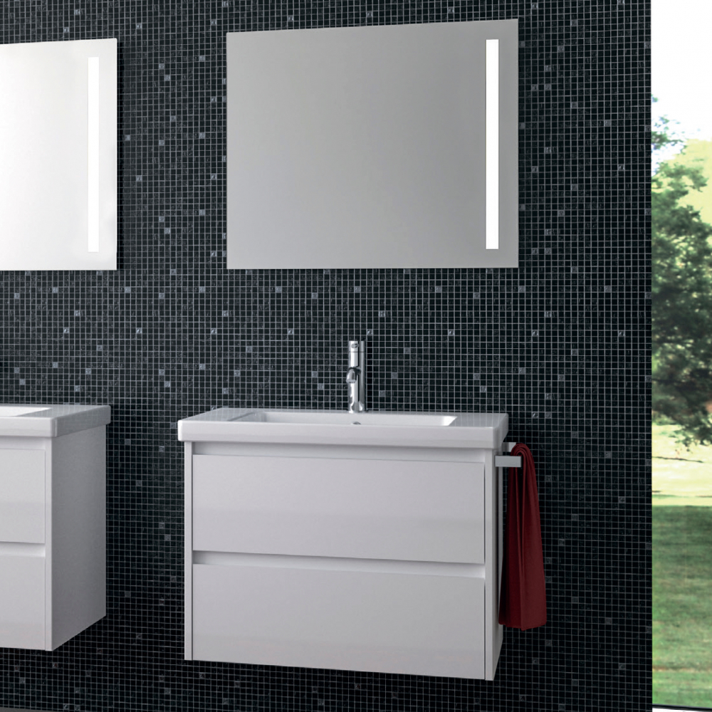 Мебель для ванной Berloni Bagno Form FO BS03 75 белый глянцевый