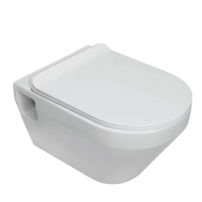 Унитаз с системой антивсплеск Sanita luxe WC.WH/ Novel /SlimDM.Rim/WHT.G/S1