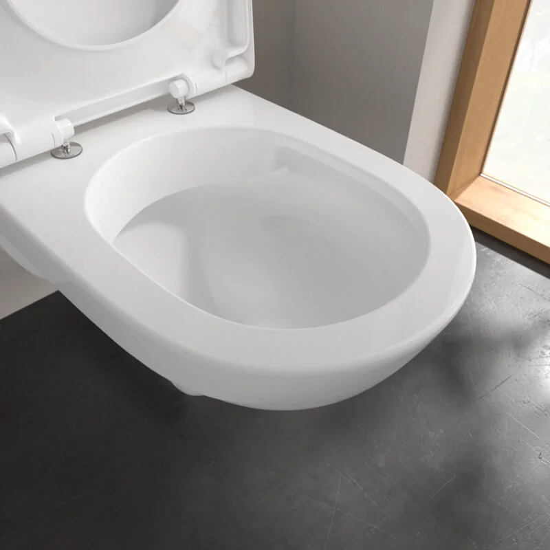 Подвесной безободковый унитаз Villeroy&Boch ViCare, альпийский белый, 4601R001