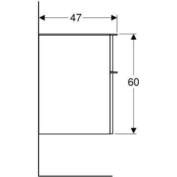 Шкаф Geberit Smyle Square 500.357.JL.1 песочный