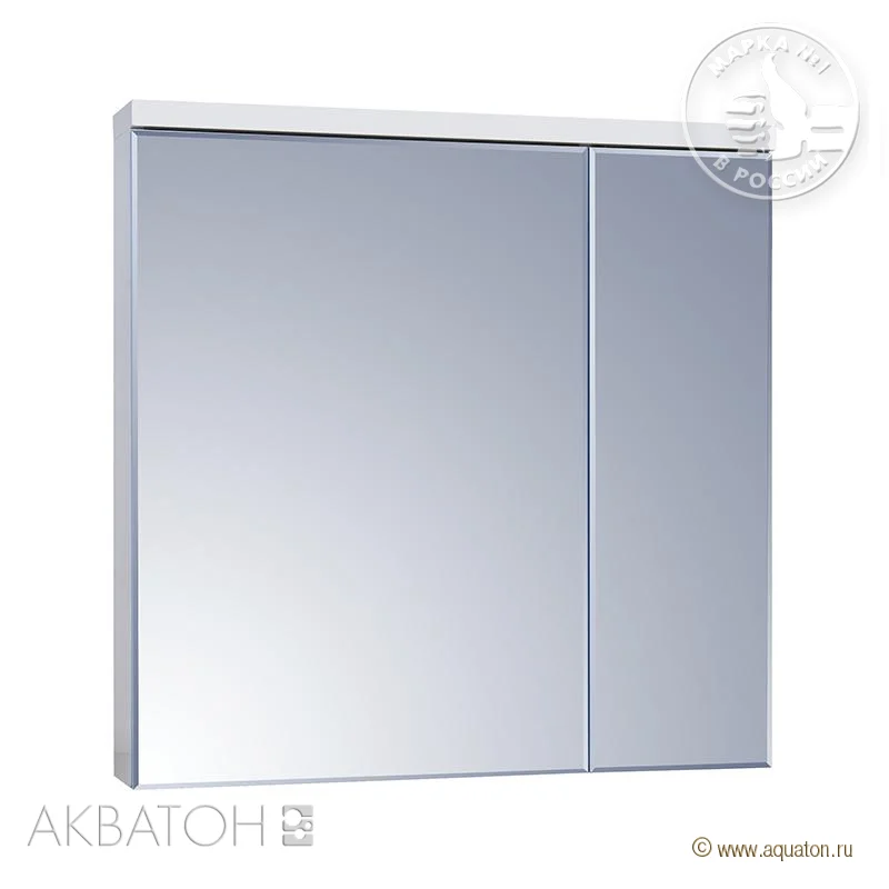 Зеркальный шкаф Aquaton Брук 1A200602BC010 белый