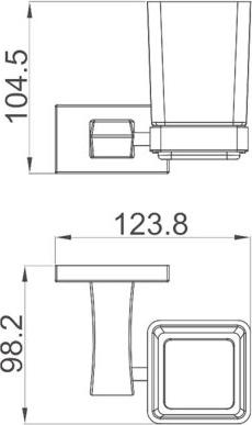 Стакан для ванной Gappo G0706-6