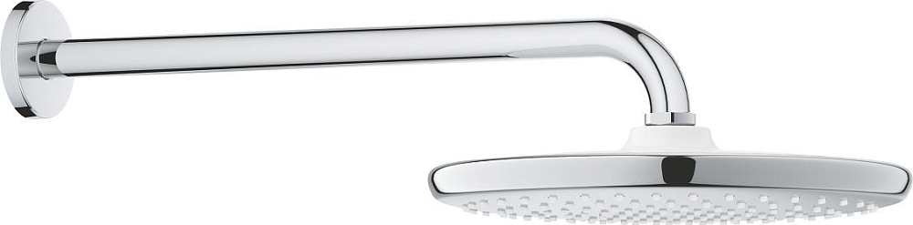 Верхний душ с кронштейном Grohe Tempesta 26668000, хром / белый