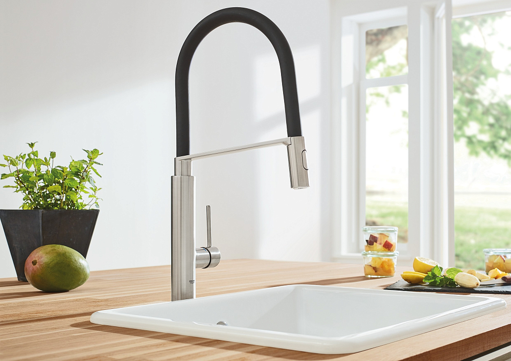 Смеситель для кухонной мойки Grohe Concetto 31491DC0 суперсталь