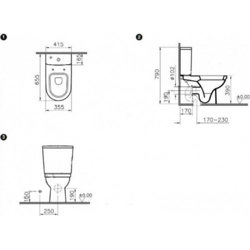 Бачок для унитаза Vitra Form 300 5227B003-0107 белый