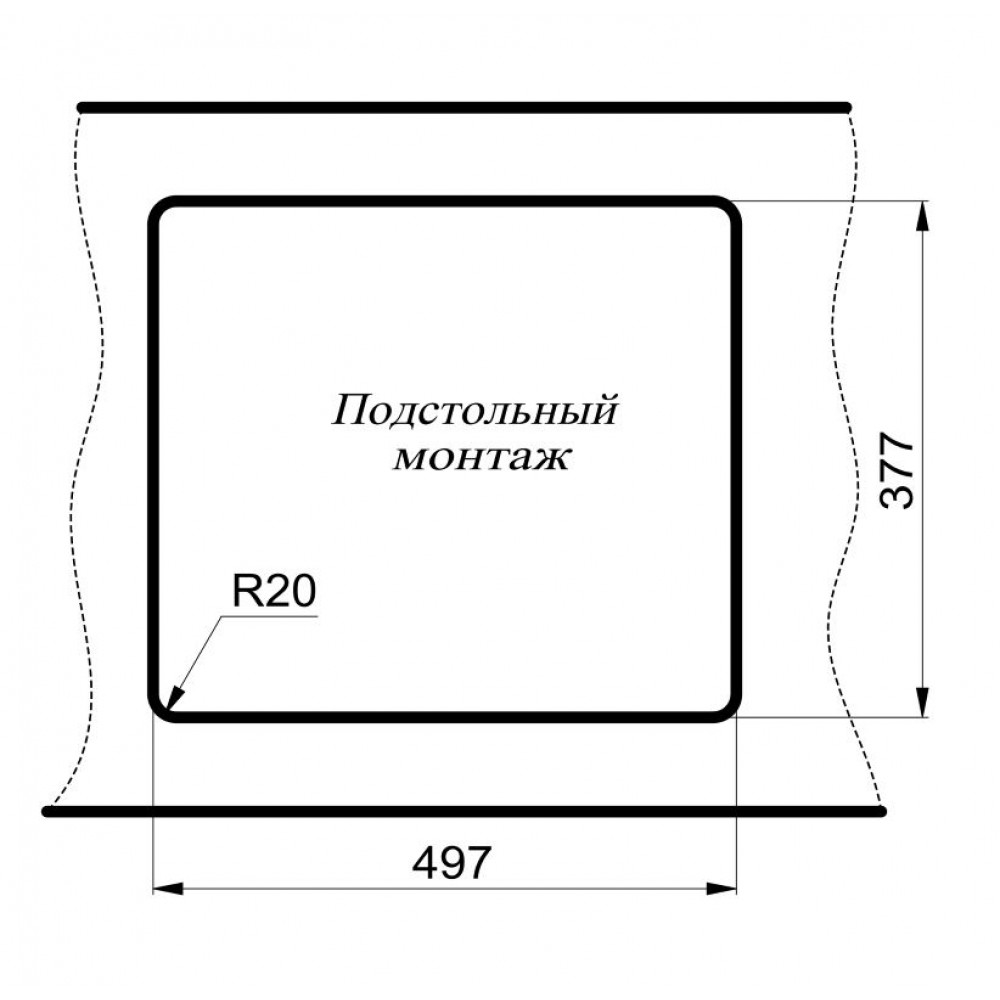 Мойка для кухни Milacio Leon 55 MC.77084 бежевый