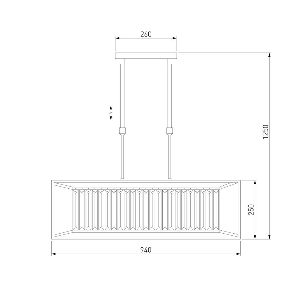 Подвесная люстра Bogates 299/6 шампань Strotkis