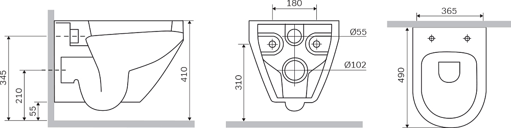 Подвесной унитаз Am.Pm Spirit V2.0 C701739WH