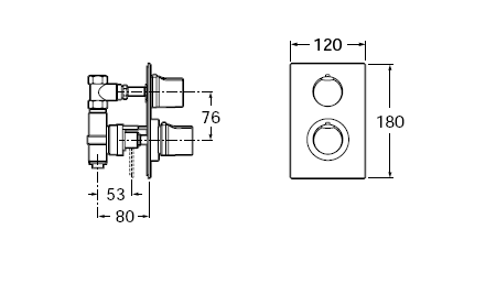 Термостат для ванны/душа Roca Moai 5A2946C00