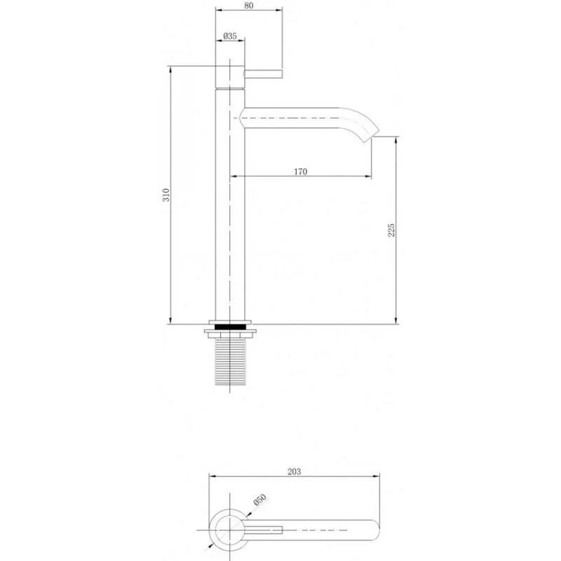 Смеситель для раковины Abber Wasser Kreis AF8111RG золото