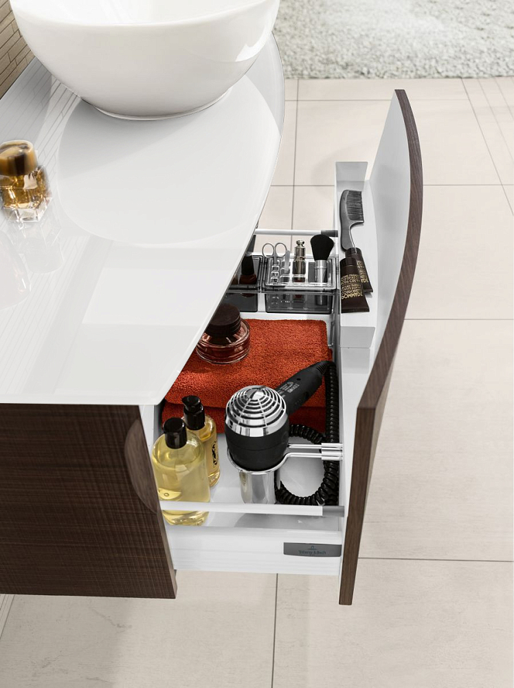 Тумба для комплекта Villeroy & Boch Aveo new generation 130 dark oak