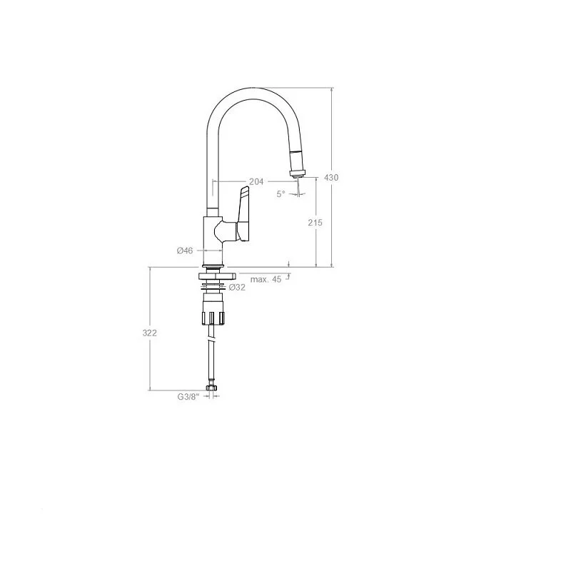 Смеситель для кухни Ramon Soler Kitchen 387901V2MC хром