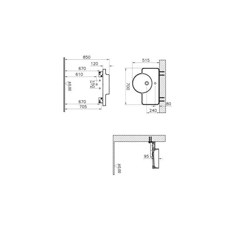 Раковина накладная VitrA Plural 7224B403-0041 белый