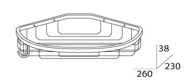 Полка FBS Ryna RYN 025 хром