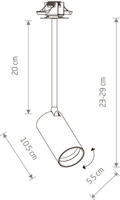 Встраиваемый спот Nowodvorski Mono Surface Long S 7734