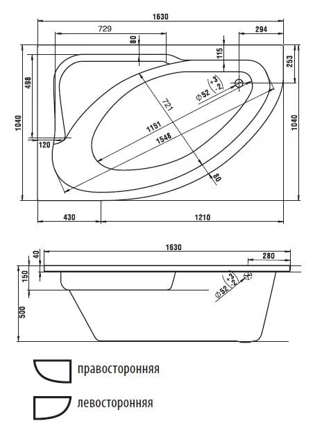 Акриловая ванна Jika Spirit 2.3665.0.000.000.1 белый