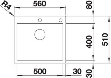 Кухонная мойка Blanco Zerox 500-IF/A 523101 сталь