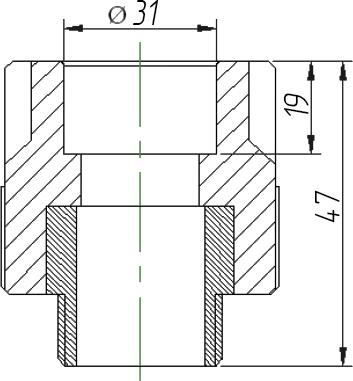 Муфта Kalde 3222-nmo-320b00 32х1/2"