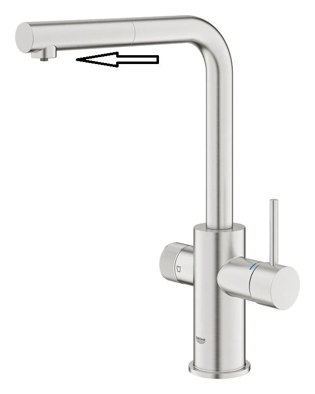 Смеситель для кухни Grohe Blue Pure 30590DC0 серый