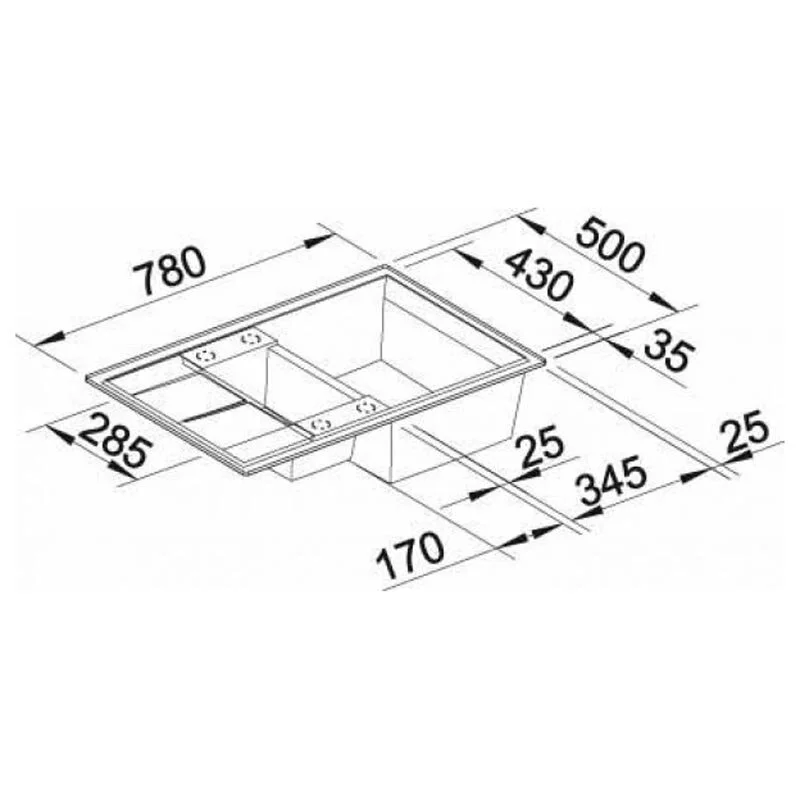 Кухонная мойка Blanco Metra 521891 черный