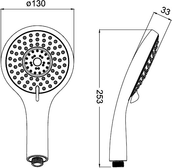 Ручной душ Iddis Optima Home А11251, хром