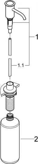 Дозатор жидкого мыла Grohe Authentic 40537ZB1