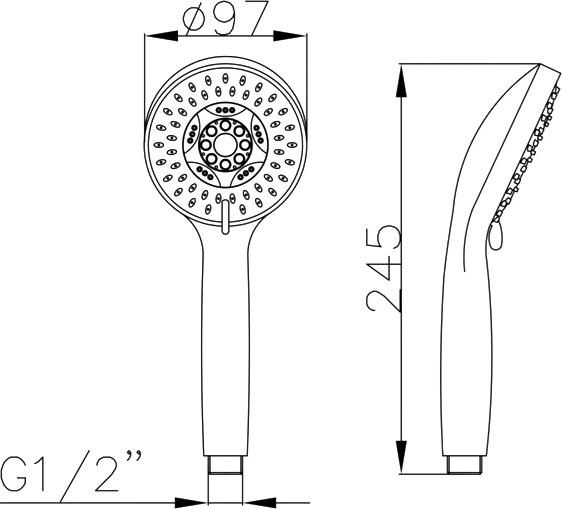 Душевая лейка Paulmark PM104