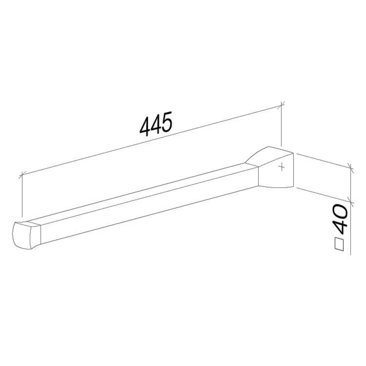 Полотенцедержатель Dornbracht Square 83 211 910-00 хром