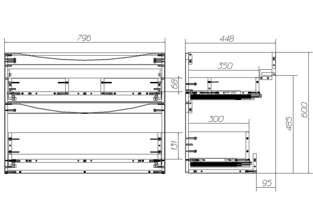 Тумба под раковину BelBagno MARINO-H60-800-2C-SO-RN-P 80 см, Rovere Nature