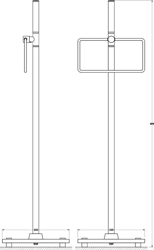 Полотенцедержатель FBS Universal UNI 307