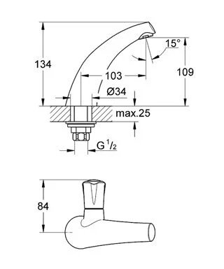 Кран для кухни Grohe Avina 20159000 хром