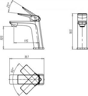 Смеситель Bravat Frey F1368401CP-ENG для раковины