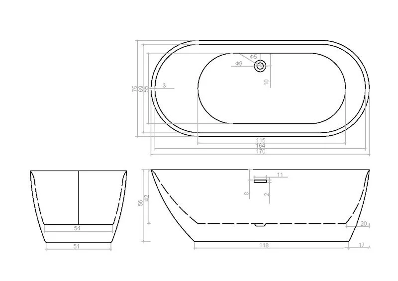 Акриловая ванна Cerutti Spa CT7386 белый