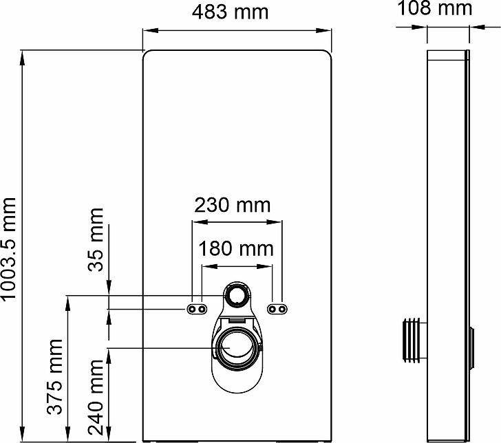 Инсталляция для унитаза WasserKRAFT Naab 86TLT.040.SE.BL, черный