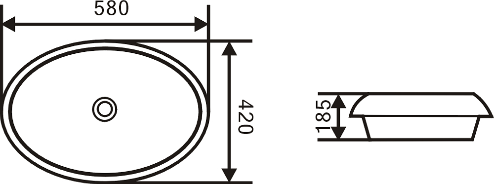 Раковина Sturm Essential Shell ST-SH525820-NBNCR