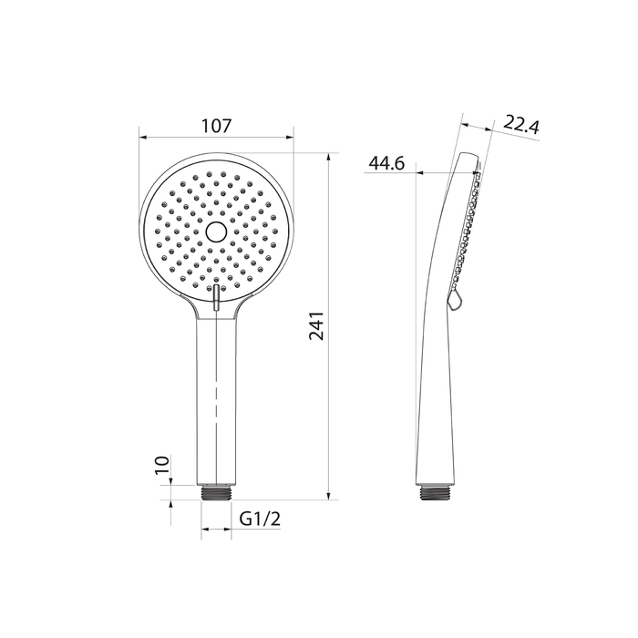 Душ ручной Iddis Ray RAY3F0Wi18 белый