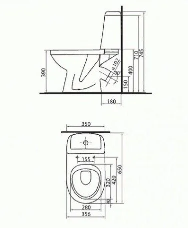 Напольный унитаз Kolo Solo 79232000 крышка стандарт