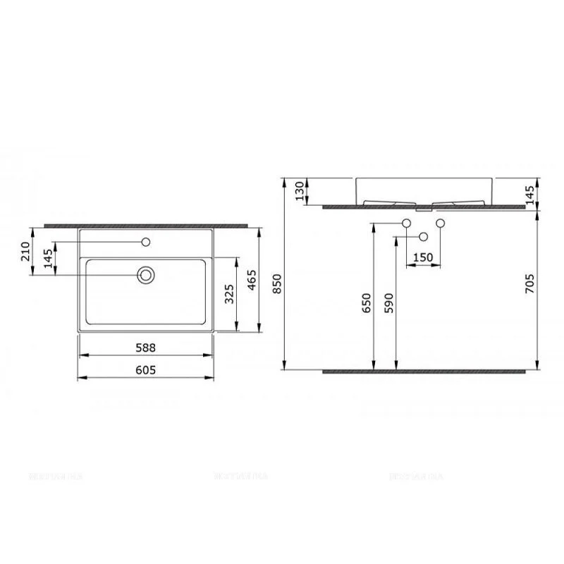 Раковина накладная Bocchi Milano 1376-005-0126 черный