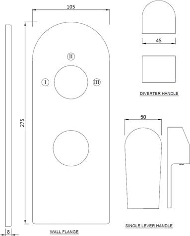 Смеситель для душа Jaquar Aria ARI-CHR-39783K, хром