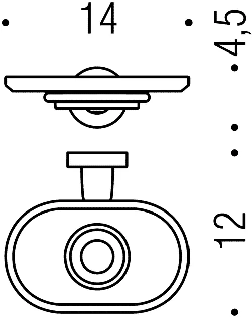 Мыльница Colombo Basic B2701 хром