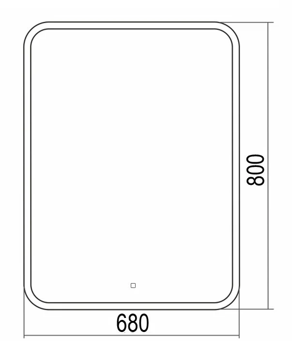 Зеркало Azario Стив LED-00002812 белый