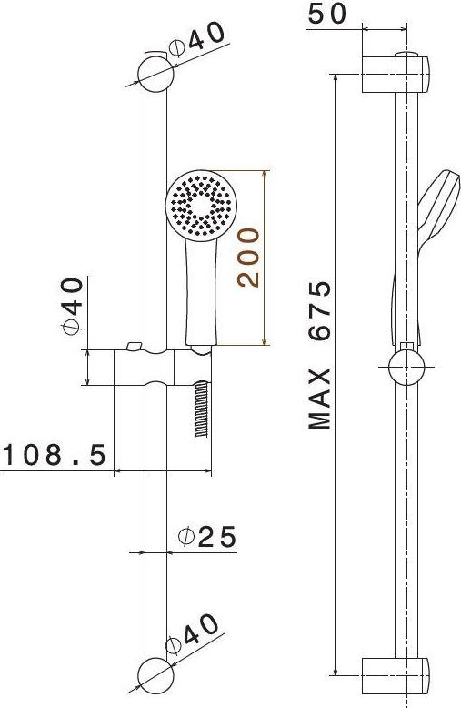 Душевая стойка Kerama Marazzi Piano 69356KM.21.018, хром