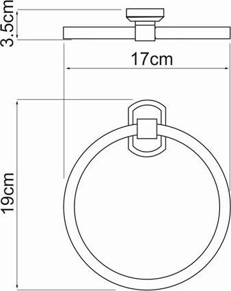 Полотенцедержатель Wasserkraft Oder K-3060