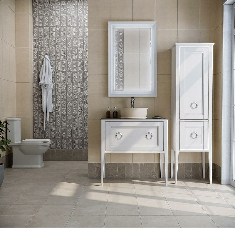 Тумба под раковину Kerama Marazzi Plaza Classic Neo 100 PL.CN.100.1+1\WHT.M Белая матовая